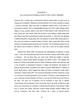 chapter ii alliances in international relation theory