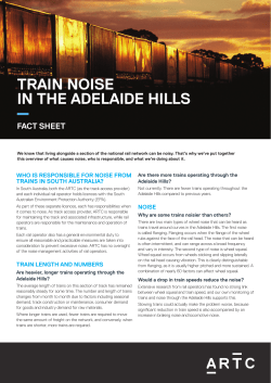 train noise in the adelaide hills