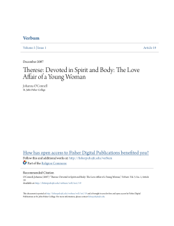 Therese: Devoted in Spirit and Body: The Love Affair of a Young