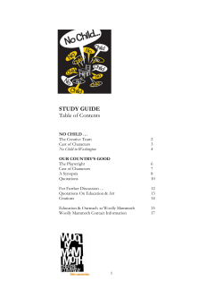 no child - Woolly Mammoth Theatre Company