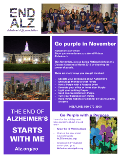 Purple with a Purpose