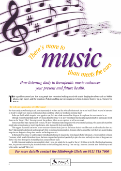 How listening daily to therapeutic music enhances your present and