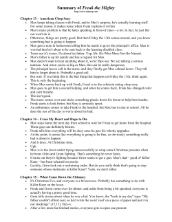 Summary of Freak the Mighty