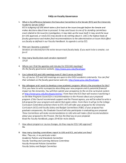 FAQs on Faculty Governance
