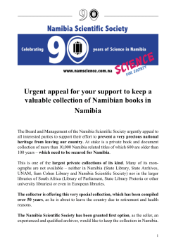 9 - Namibia Wissenschaftliche Gesellschaft