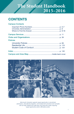 The Student Handbook 2015&ndash;2016