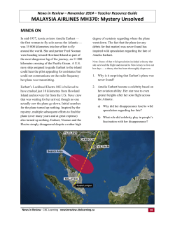 MALAYSIA AIRLINES MH370: Mystery Unsolved
