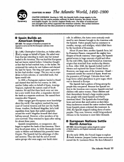 chapters in brief The Atlantic World, 1492-1800