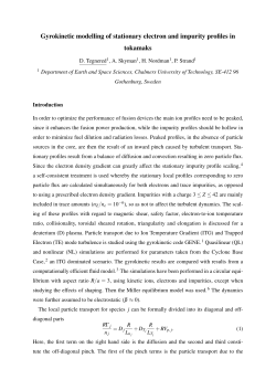 Gyrokinetic modelling of stationary electron and impurity profiles in