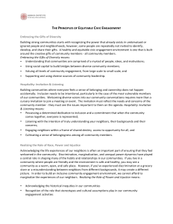 THE PRINCIPLES OF EQUITABLE CIVIC ENGAGEMENT