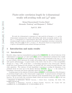 arXiv:1511.02790v2 [math-ph] 21 Apr 2016 Finite