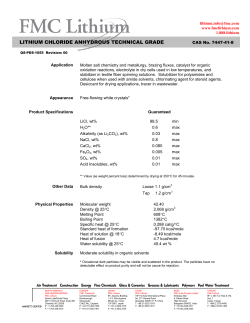 lithium chloride anhydrous technical grade