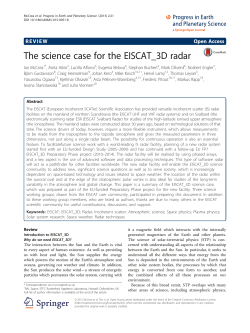 The science case for the EISCAT_3D radar