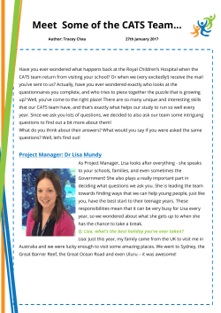 Meet Some of the CATS Team