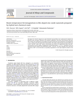 Room temperature ferromagnetism in Mn