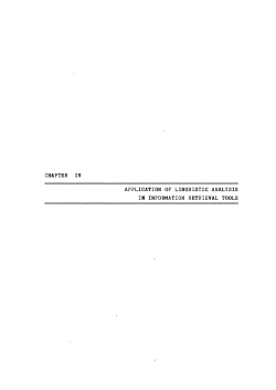 chapter iv application of linguistic analysis in