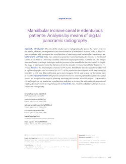 Mandibular incisive canal in edentulous patients: Analysis by means