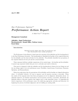 Performance Action Report - Geier Learning International