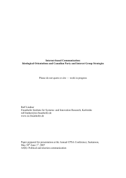 Internet-based Communication: Ideological Orientations and