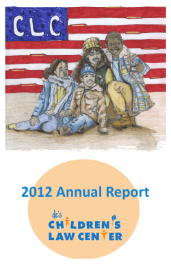 2012 Annual Report - Children`s Law Center