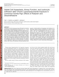 Goblet Cell Hyperplasia, Airway Function, and Leukocyte Infiltration
