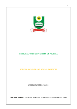 CSS212 - National Open University of Nigeria