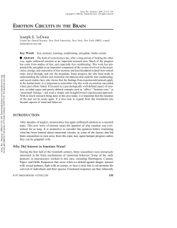 Emotion Circuits in the Brain