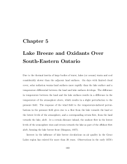 Chapter 5 Lake Breeze and Oxidants Over South