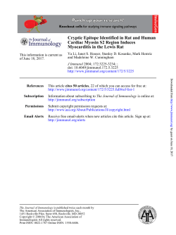 surface of APCs (10). Studies in mice show most epitopes