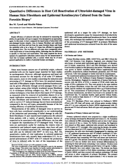 Quantitative Differences in Host Cell