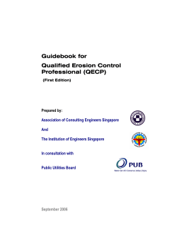 Guidebook for Qualified Erosion Control Professional (QECP)
