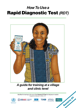 Rapid Diagnostic Test (RDT)