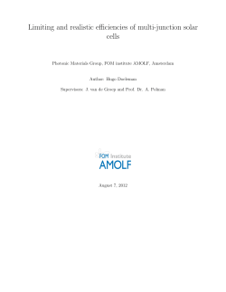 Limiting and realistic efficiencies of multi-junction solar