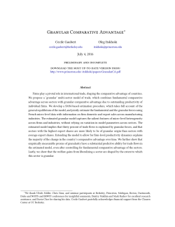 Granular Comparative Advantage