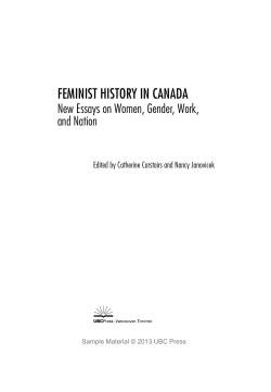 Feminist History in Canada
