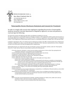 DORA Disclosure forms 1d-Jacob - the Denver Naturopathic Clinic