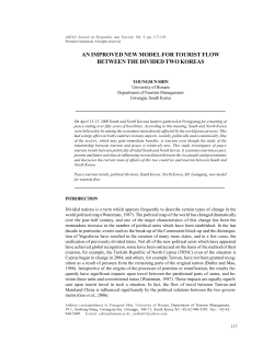 an improved new model for tourist flow between the divided two