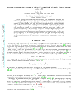 Analytic treatment of the system of a Kerr