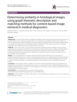 Determining similarity in histological images using graph