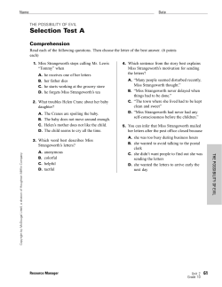 Selection Test A