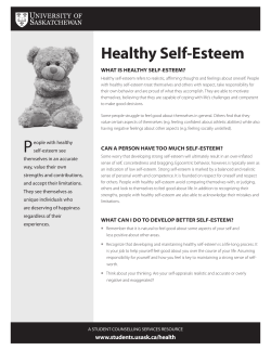 Healthy Self-Esteem