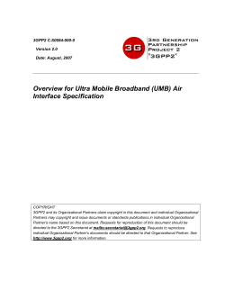 (UMB) Air Interface Specification.