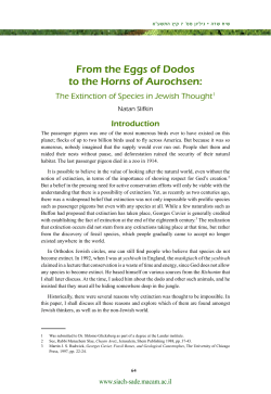 From the Eggs of Dodos to the Horns of Aurochsen: