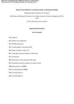 Hand-Twisted Helical Crystal Based Solely on Hydrogen Bonding