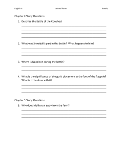 Chapter 4 Study Questions 1. Describe the Battle of the Cowshed. _