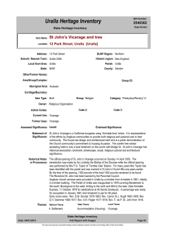 Uralla Heritage Inventory