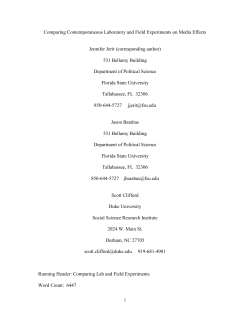 Comparing Treatment Effects in Parallel Experiments
