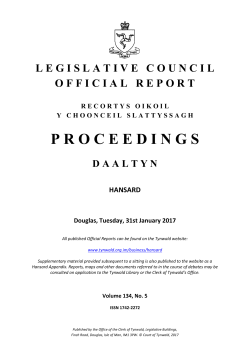 31 Jan 2017 Legislative Council Hansard
