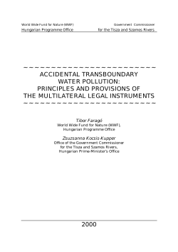 accidental transboundary water pollution