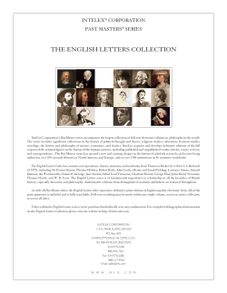 ThE ENgLISh LETTERS COLLECTION